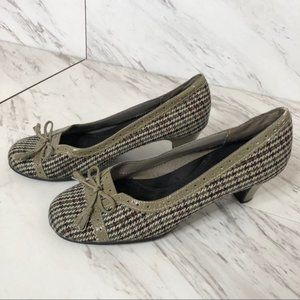 Aerosoles Screenplay Tweed Plaid Low Heel SZ 8